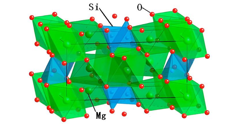Crystal structure of peridot